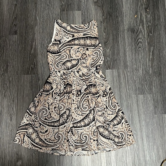 J. Crew Paisley Mini Dress - Black and Cream - Picture 6 of 10